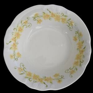 Nikko Ironstone Jonquil 5.5" Fruit/Dessert Bowls Set of 4 Japan Vintage